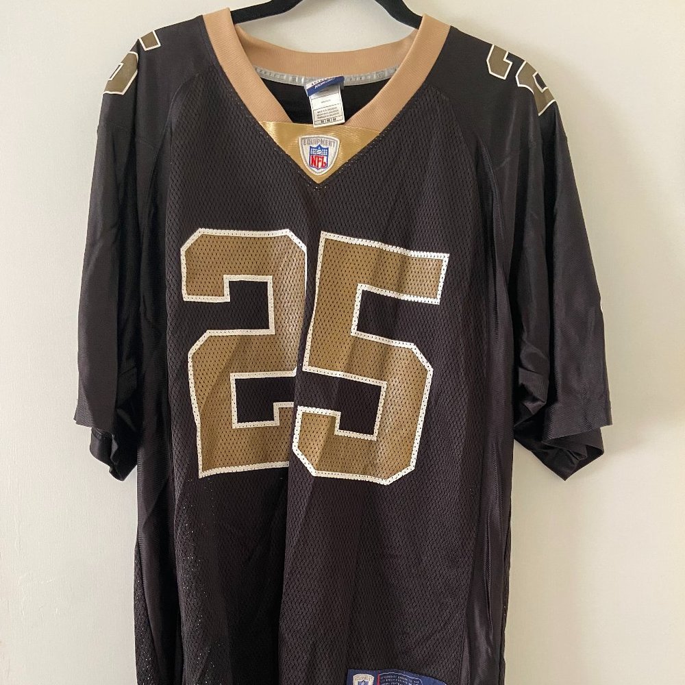 NFL Reebok Reggie Bush Men’s Medium Black Saints Jersey